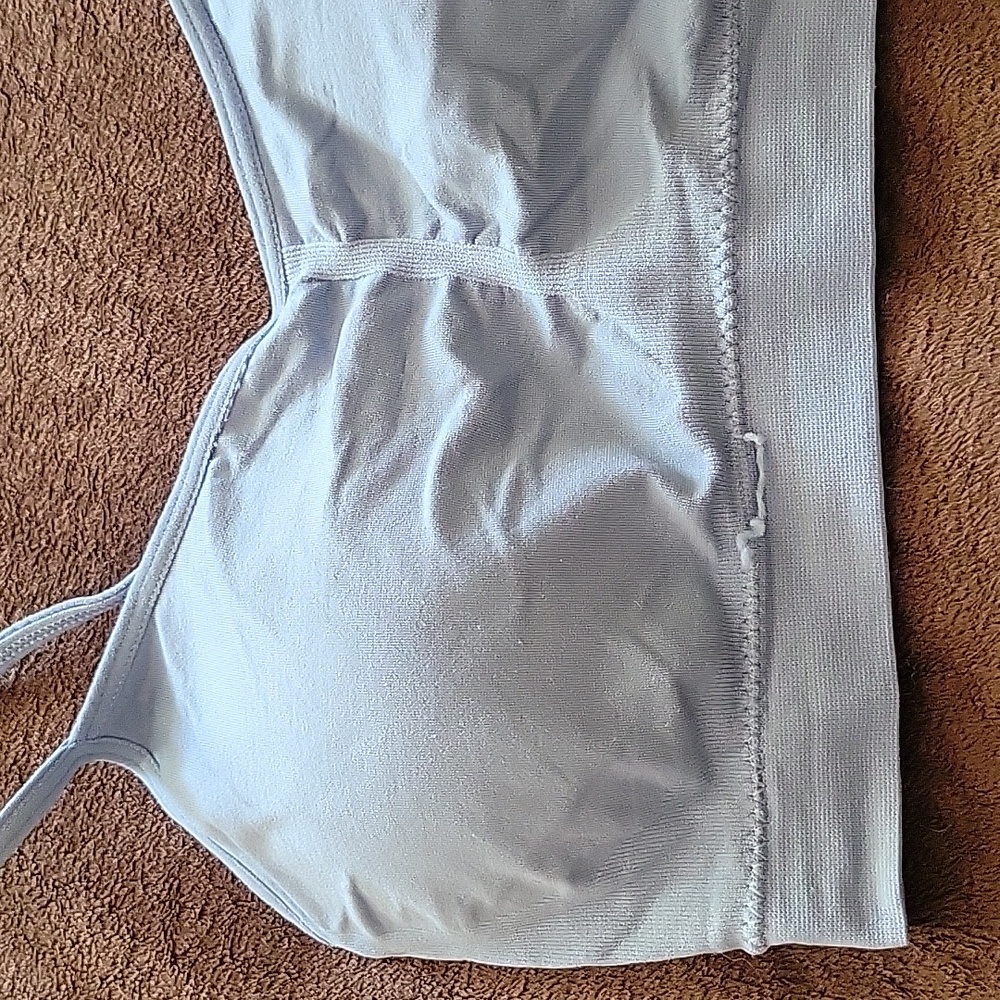 NWOT NAUTICA Intimates Sports Bra 2 Pack White & Blue - Picture 7 of 9